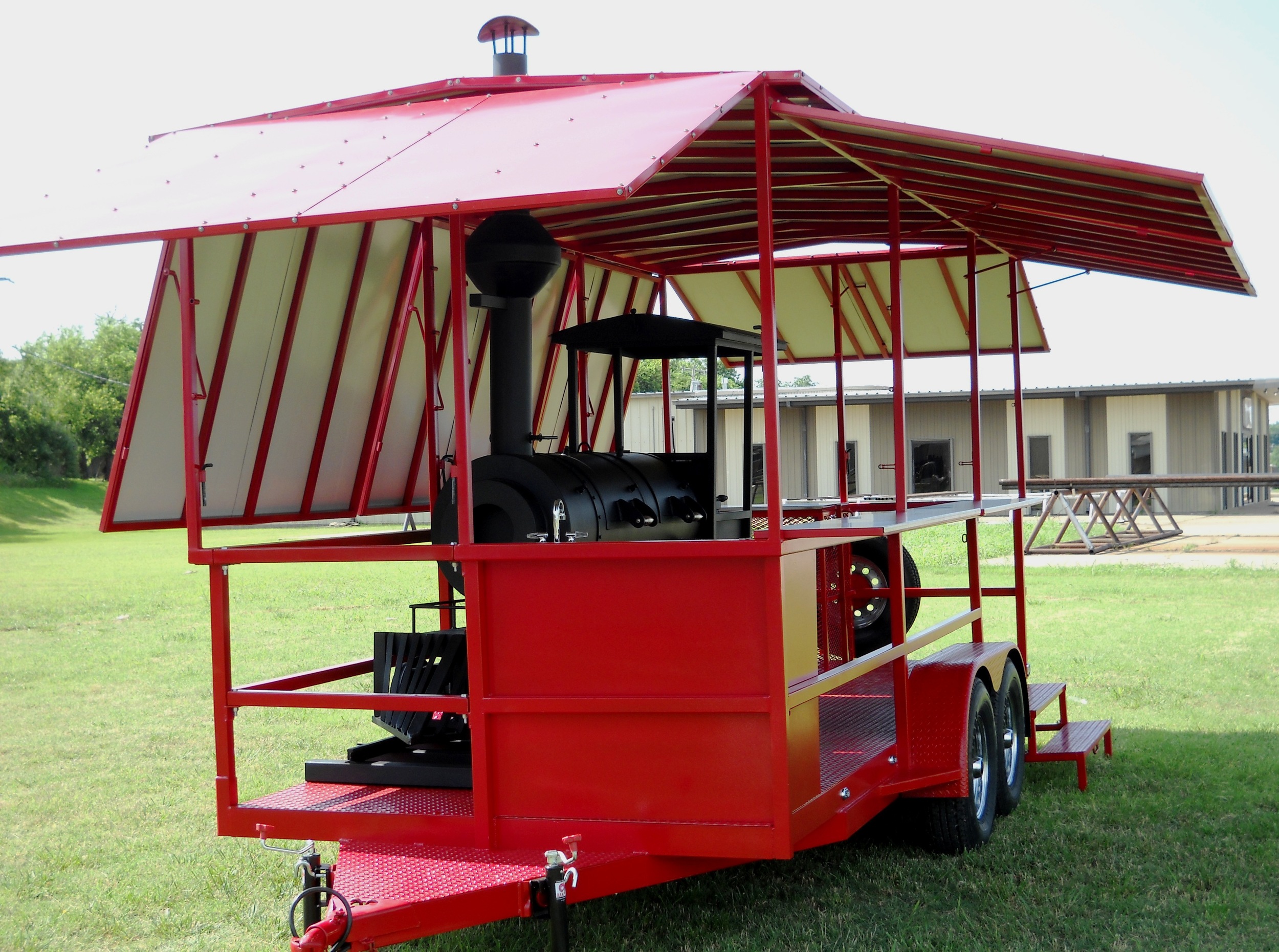  Custom Train Smoker Trailer 
