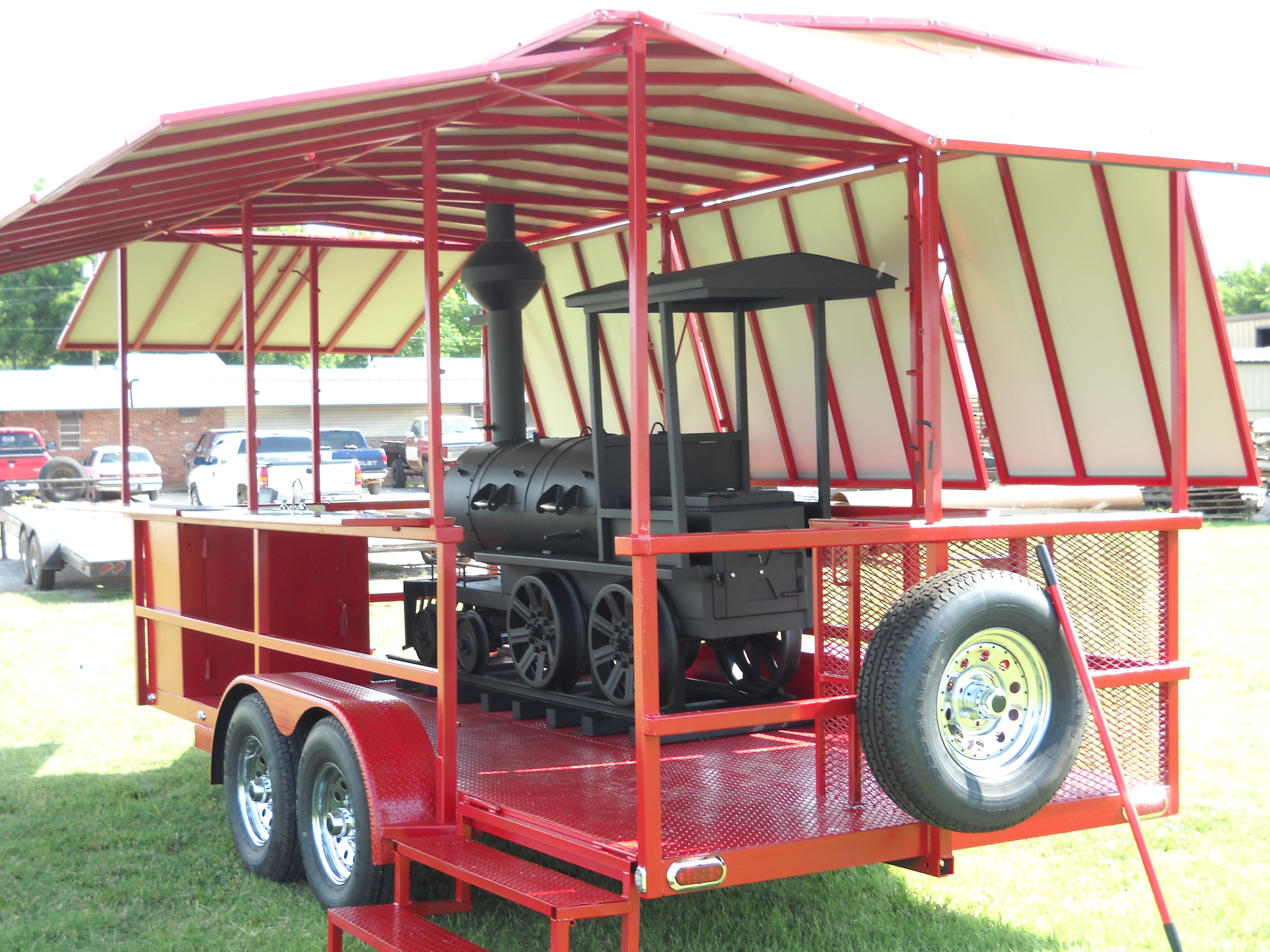  Custom Train Smoker Trailer 